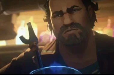 Vander from League of Legends in his role as protector of Zaun.