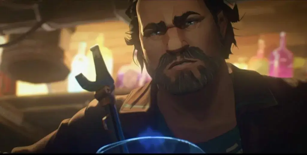 Vander League of Legends in his role as protector of Zaun.